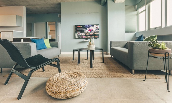 Puerta de Tierra Apartment | Antillas Loft—Old San Juan+Condado Panoramic View|Beach Walking-distance