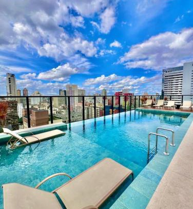 Matriz Apartment | Apart Stúdio All Batel - Piscina Borda Infinita aquecida - Crianças Grátis - Colchão massageador