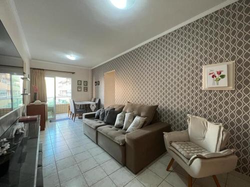 Aviacao Apartment | Apartamento na Praia Grande Vista ao Mar 1 quarto 100m da Areia