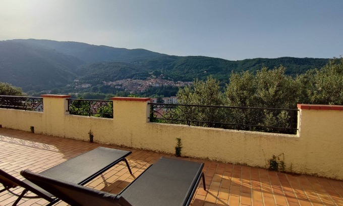 Amelie-les-Bains-Palalda Apartment | Apartment with a beautiful view of Palalda