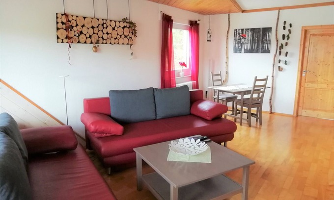 Schonach im Schwarzwald Apartment | Apartment 'Brasil, 76 Qm' with Private Terrace, Balcony and Wi-Fi
