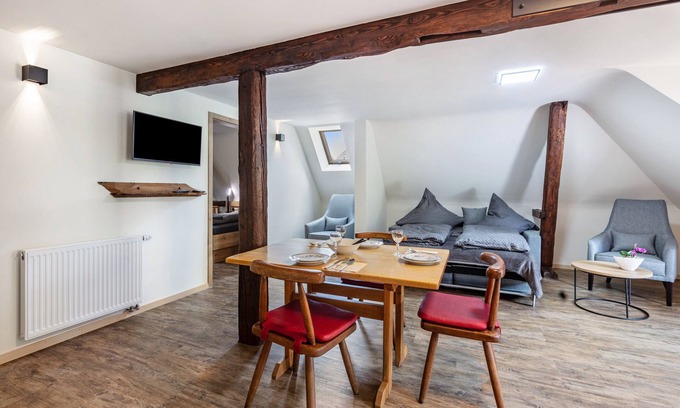 St. Blasien Apartment | Apartment '1' with Mountain View, Balcony and Wi-Fi