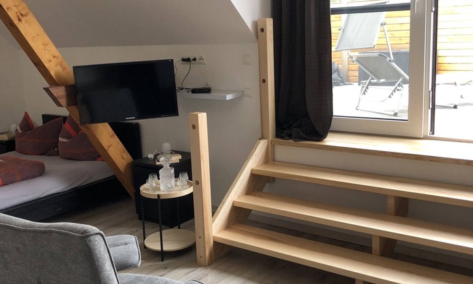 Monkebude Apartment | Apartment 3 Haffblick mit Dachterasse