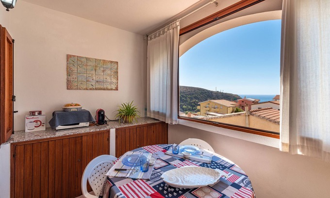 Buggerru Apartment | Apartment 'Adriana's House' with Sea View, Private Terrace and Air Conditioning