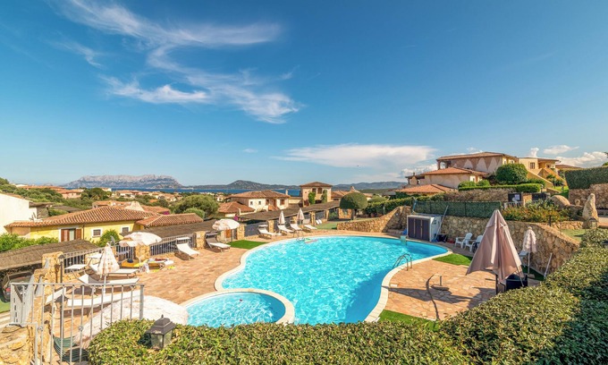 Pittulongu Apartment | Apartment 'Belvedere 18 - 3 Shared Pool' with Sea View, Private Terrace and Air Conditioning