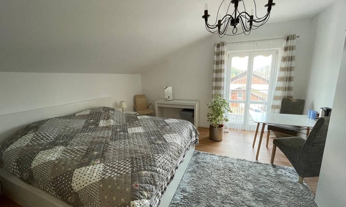 Blaibach Apartment | Apartment, double room with balcony & bathroom for 2 persons