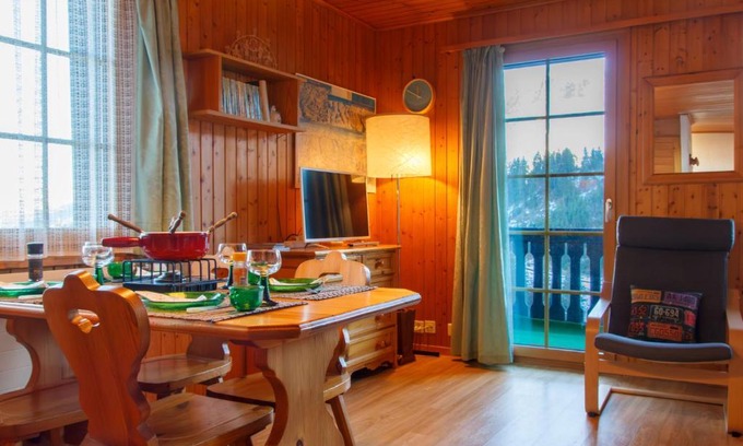 Champoussin Apartment | Apartment Edelweiss by Interhome