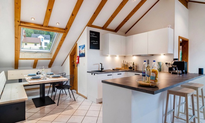 Stockach Apartment | Apartment 'Enjoy Mal' with Shared Garden, Balcony and Wi-Fi
