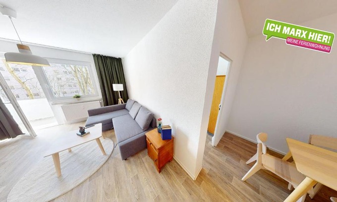 Helbersdorf Apartment | Apartment für 5 Personen, WLAN