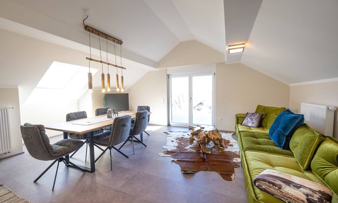 Loffenau Apartment | Apartment 'Ferienwohnung Hirsch' with Mountain View, Balcony and Wi-Fi