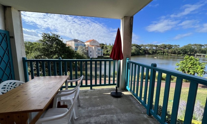 Bourgenay Apartment | Apartment 'Le Soleil' with Lake View, Shared Pool