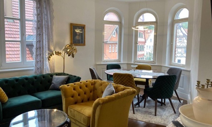 Muensingen Apartment | Apartment 'Grete' with Shared Terrace and Wi-Fi