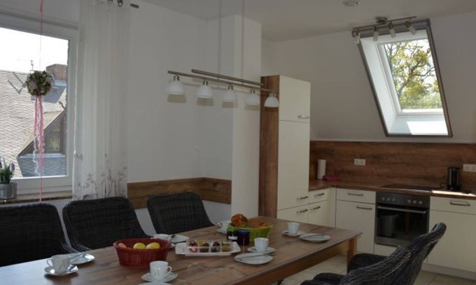 Burg-Kauper Apartment | Apartment hayloft/straw chamber - Spreewaldscheune am Fließ-Ferienwohnungen am