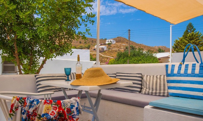 Grikos House | Apartment In A Hotel "Pico Bello Patmos 12" with Private Terrace & Wi-Fi