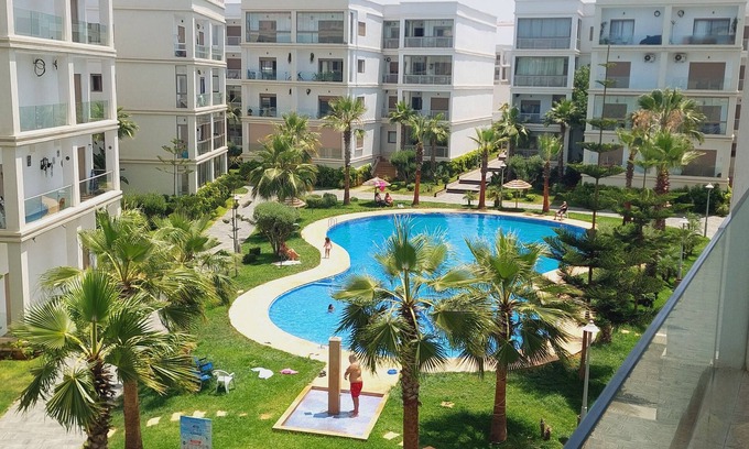 Bouznika Apartment | Apartment in Bouznika with pool view