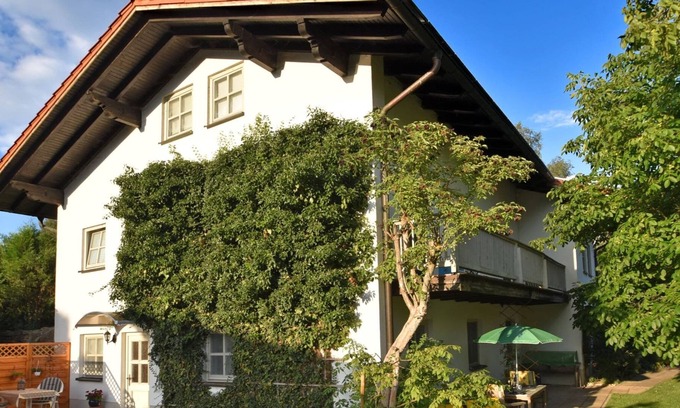 March Apartment | Apartment in Regen with Terrace, Garden, BBQ, Pool, Hammock