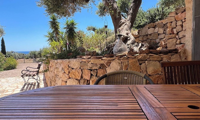Manduria Apartment | Apartment Villa Mare San Pietro in Bevangne with sea view, terrace, garden