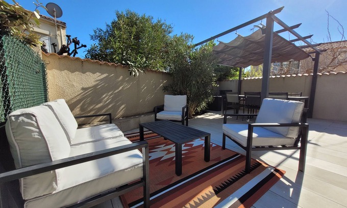 Valras-Plage Apartment | Apartment le Lys des Sables 200 meters from the beach