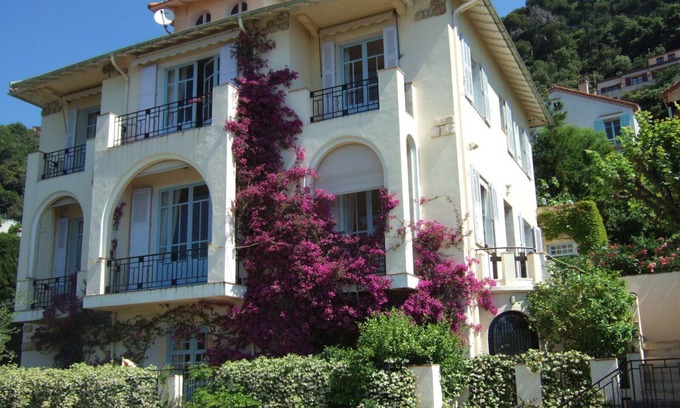 Grasse Villa | Apartment lux 1 bedroom, independent in villa, swimming pool, view Grasse and sea