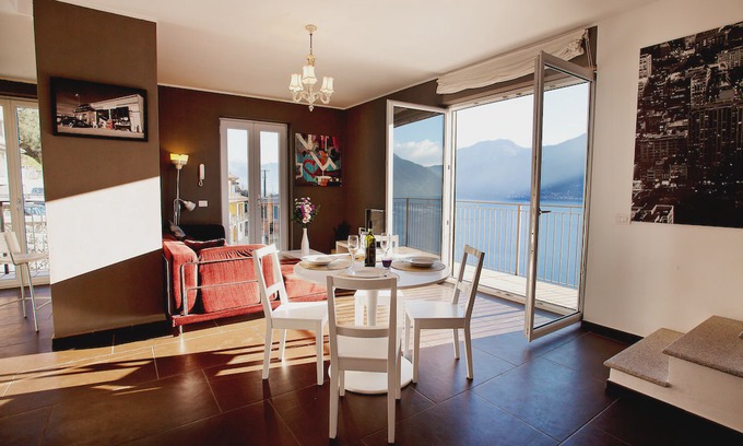 Colonno Apartment | Apartment Majestic Panoramica In Colonno with 180 degree lake views.
