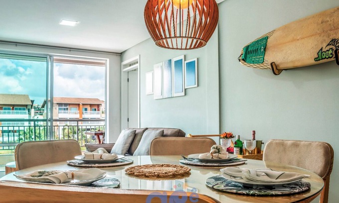 Porto das Dunas Apartment | Apartment on the sand, spacious next to the Beach Park