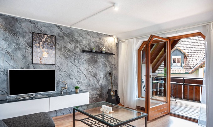 Bad Wurzach Apartment | Apartment 'Penthouse Müller' with Balcony and Wi-Fi