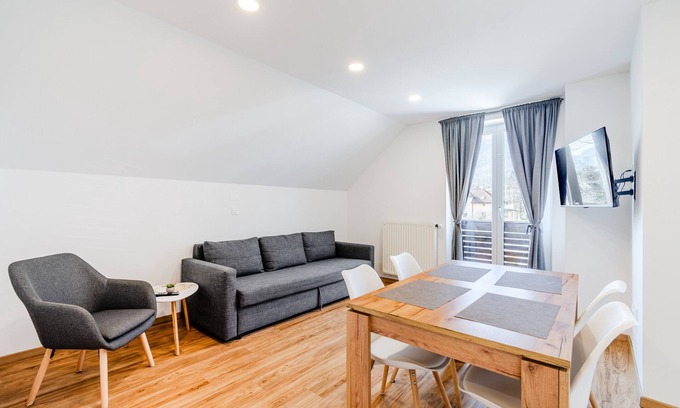 Bovec Apartment | Apartment Skok with Mountain view in Bovec
