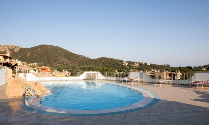 Chia Apartment | Apartment "Sobìa Pitticca" close to the Beach with Sea View, Pool, Terrace & Garden