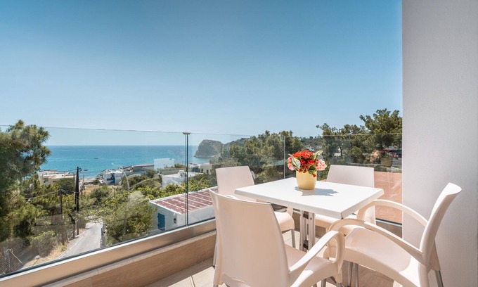 Stegna Apartment | Apartment 'Solymar Prive Sea View' with Sea View, Wi-Fi and Air Conditioning