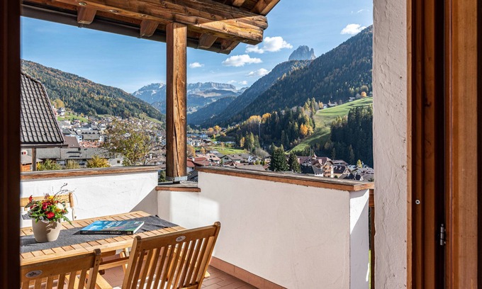 Ortisei Apartment | Apartment "Villa Erina A" with Mountain View, Terrace & Wi-Fi