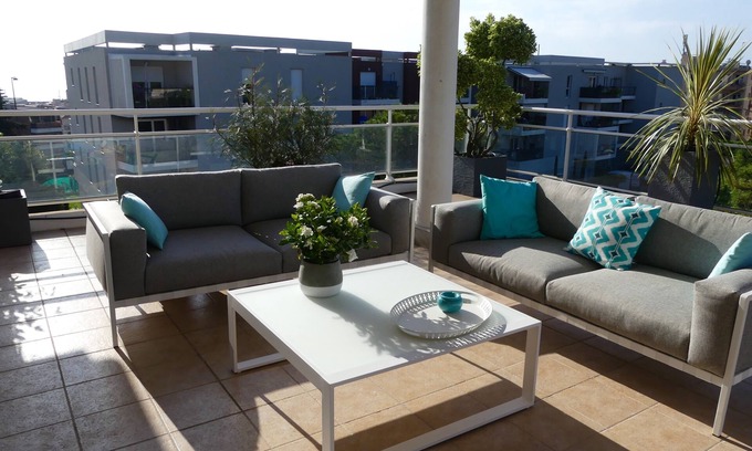 Plaine de la Brague Apartment | APARTMENT VILLA ON THE ROOF, TERRACE SEA VIEW