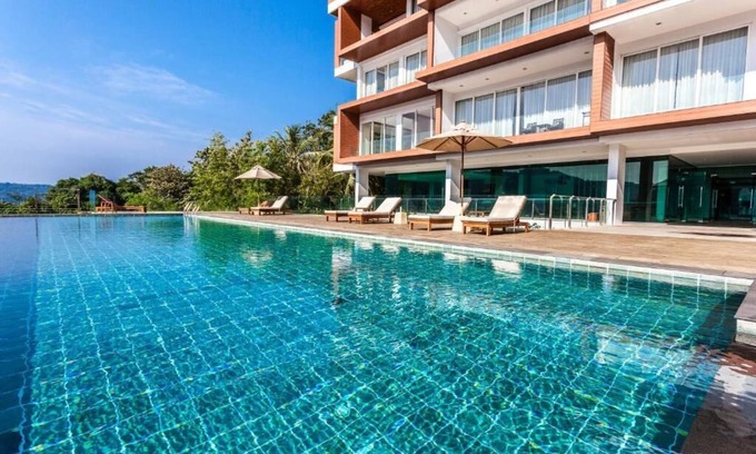 Karon Apartment | Apartment with French balcony 48 м² garden view