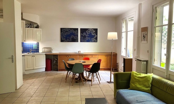 14th Arrondissement Apartment | Apartment with garden in Paris centre 3-bedroom