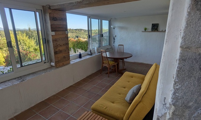 Puimoisson Apartment | Apartment with panoramic views and terrace, close to Verdon canyon & Moustier