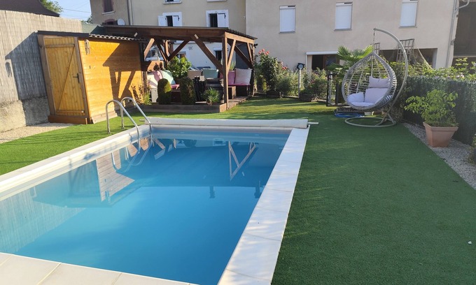 Charavines Apartment | Apartment with terrace and access to private pool near Lake Paladru