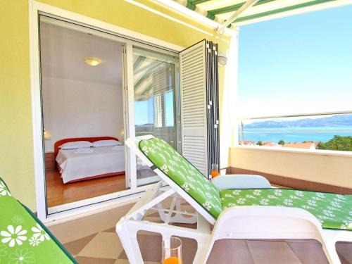 Drace Apartment | Apartments Gusti - Two-Bedroom Apartment with Balcony and Sea View
