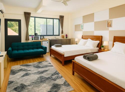 Asaga Apartment | Apia Studio w 2 Beds, Secure, AC, Washer, Dryer, Kitchen, WiFi