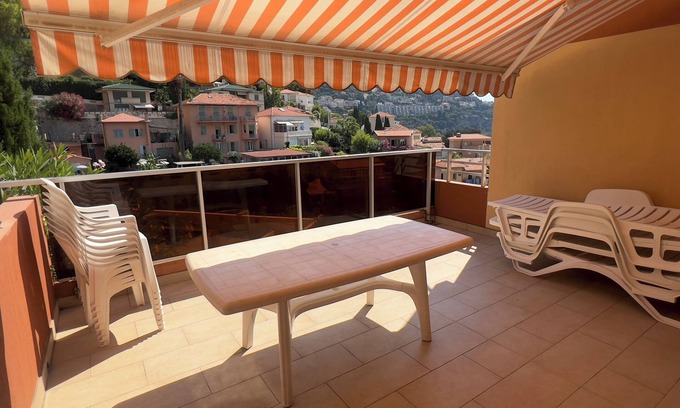 Roquebrune-Cap-Martin Apartment | Apmt 7 per 35m2+17m2 terrace near Monaco - Sea view - Swimming pool in residence