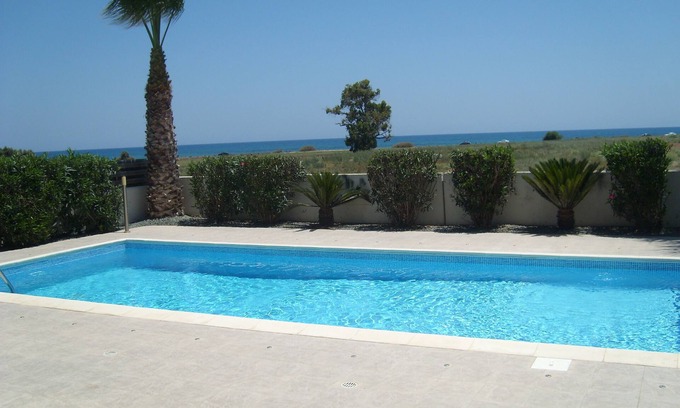 Pervolia Villa | Apollon Villa by the Sea With Private Pool, Gated Private Road.