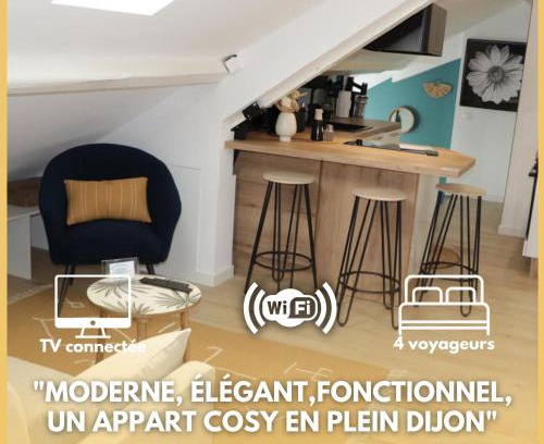 Faubourg Sud Apartment | Appart Dijon, 4 couchages, Centre ville historique