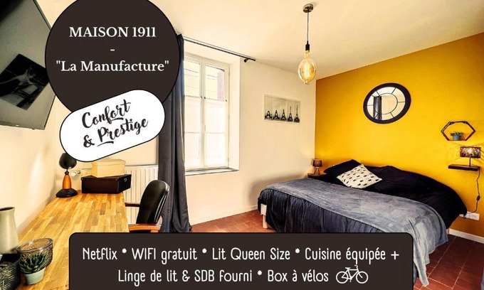 Gien Apartment | Appart LA MANUFACTURE - Maison 1911 - confort & prestige