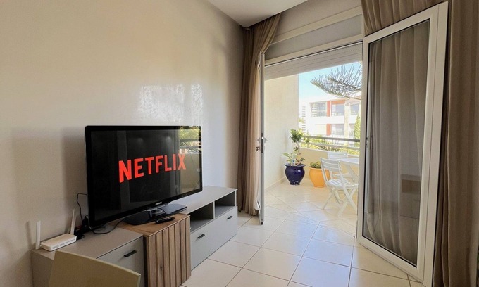Bouznika Apartment | Appart Luxe 2 chambres ,Bahia Golf Beach ,Bouznika, Golf & Mer