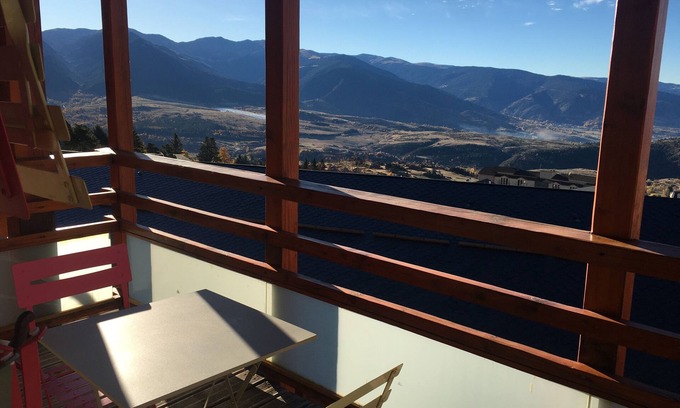 Font-Romeu-Odeillo-Via Apartment | Appartement T2 4 Pers. Font-romeu - Pic de Lours VUE Montagne - Face Télécabine