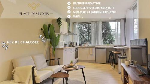 Montbeliard Apartment | Appartement 1 chambre, rez de chaussée avec garage