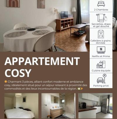 Saint-Genis-Laval Apartment | Appartement Cosy et Confortable