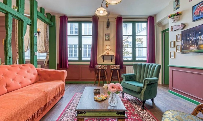 Quartier Vieux Marche-Cathedrale Apartment | Appartement Friends, immersion dans votre série culte à Rouen