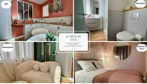 Moulins Apartment | Appartement Le rêve de Gaïa Climatisation et Wifi