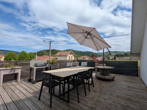 Le Thillot Apartment | Appartement lumineux 3 chambres, terrasse, proche commerces et ski, avec WiFi - FR-1-589-677