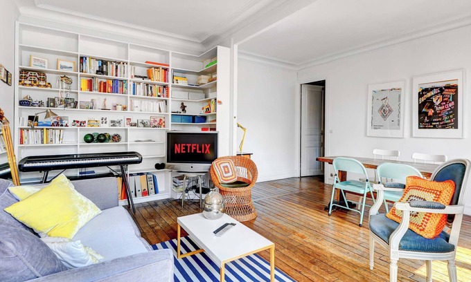 Quartier de la Folie-Mericourt Apartment | Appartement moderne à proximité du Marais