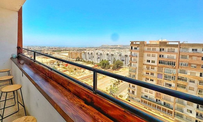 Cite Al Mohammadi Apartment | Appartement Spacieuse, Avec vue Panoramique sur la Ville, Résidence Avec Piscine